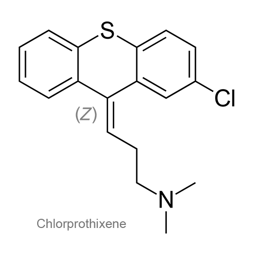 Структурная формула Хлорпротиксен