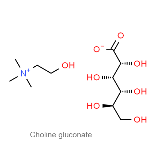 Структурная формула Холина глюконат