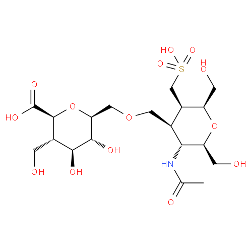 Структурная формула Хондроитина сульфат