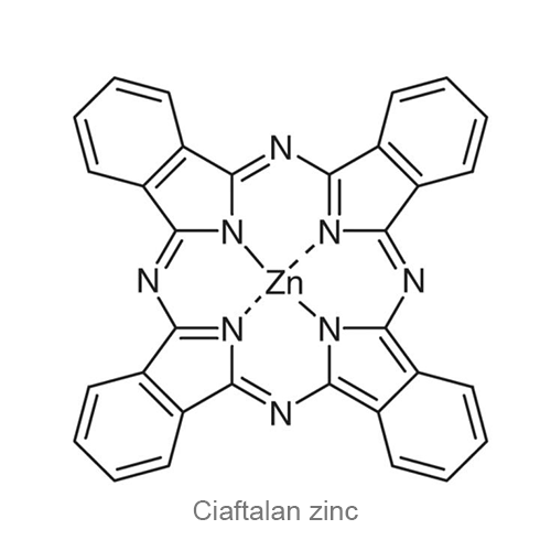 Структурная формула Циафталан цинк