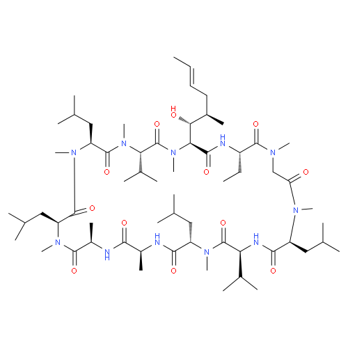 Структурная формула Циклоспорин