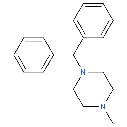 Структурная формула Циклизин