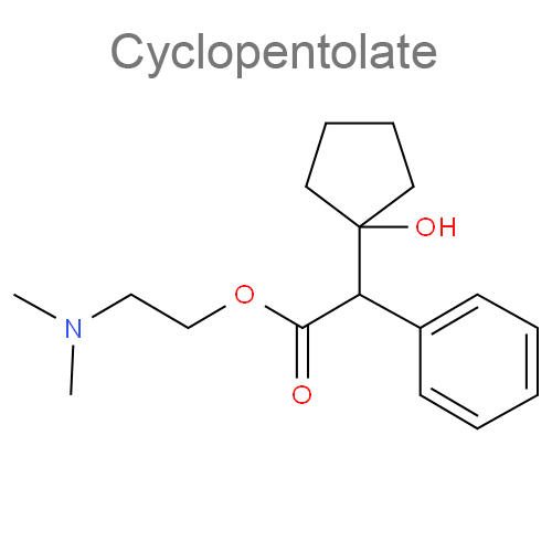 Структурная формула Циклопентолат + Фенилэфрин