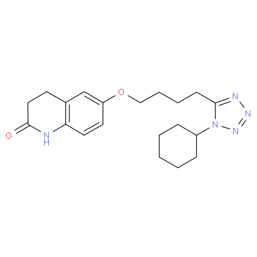 Цилостазол структурная формула