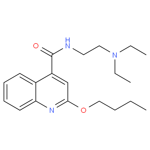 Цинхокаин структурная формула