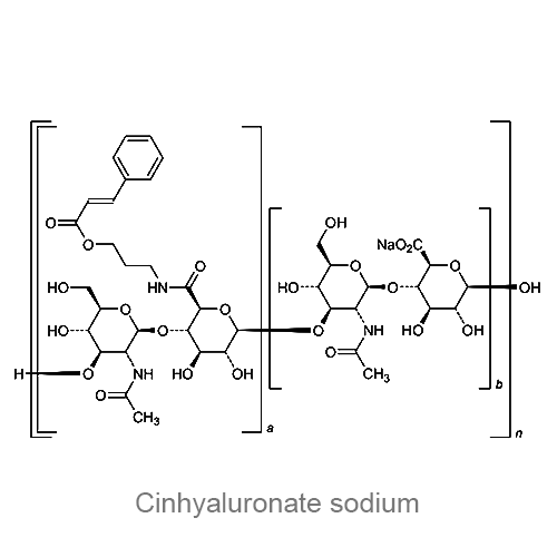 Структурная формула Цингиалуронат натрия