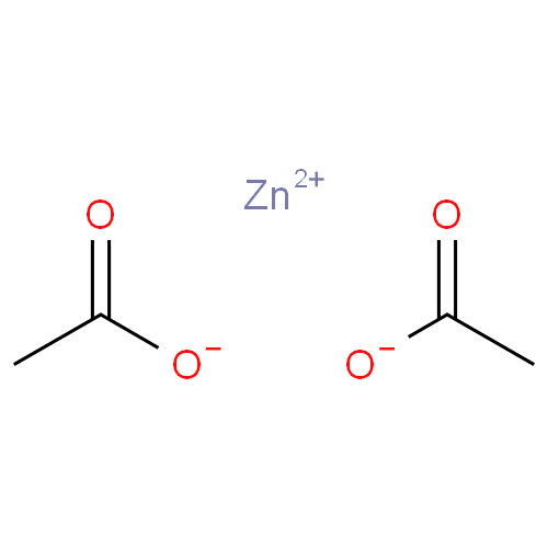 Цинка ацетат структурная формула