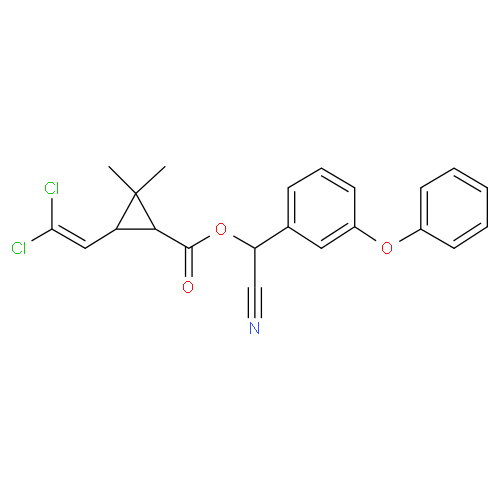 Структурная формула Циперметрин