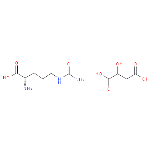 Структурная формула Цитруллина малат
