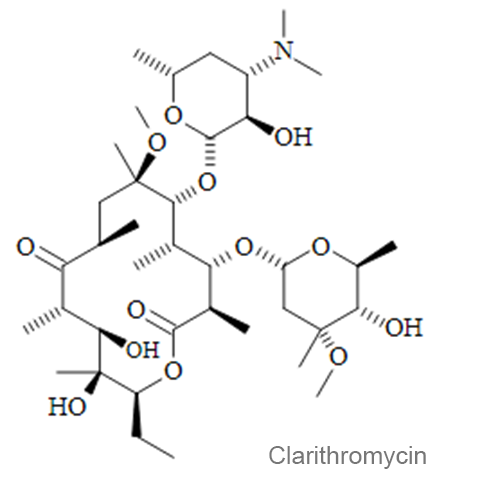 Кларитромицин структурная формула