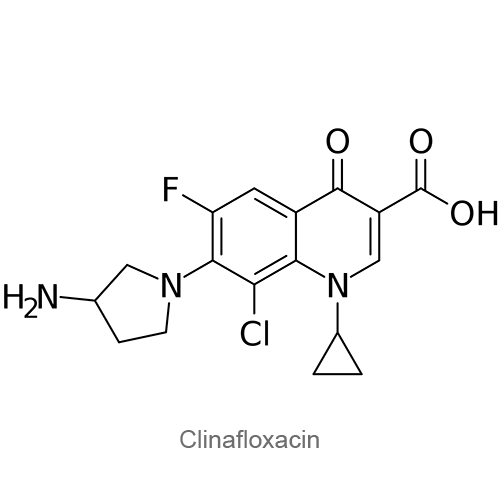 Клинафлоксацин структурная формула