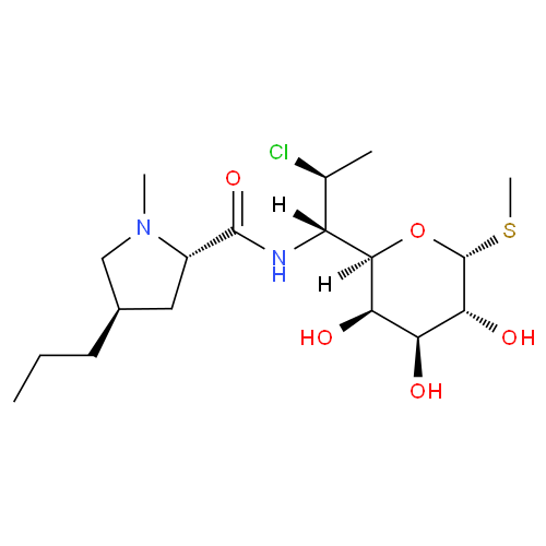 Структурная формула Клиндамицин