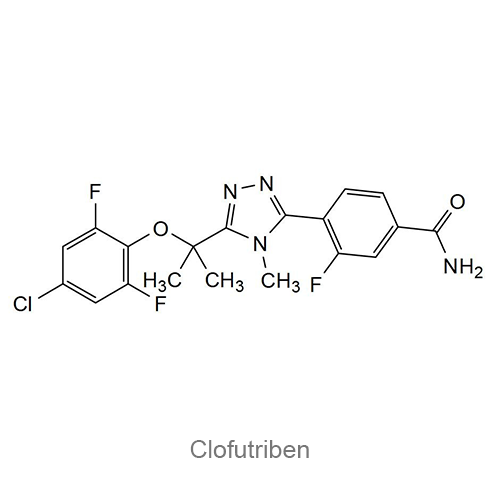 Структурная формула Клофутрибен