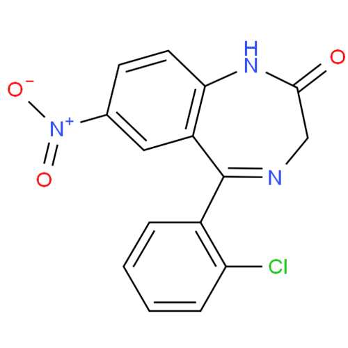 Структурная формула Клоназепам
