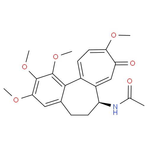 Структурная формула Колхицин