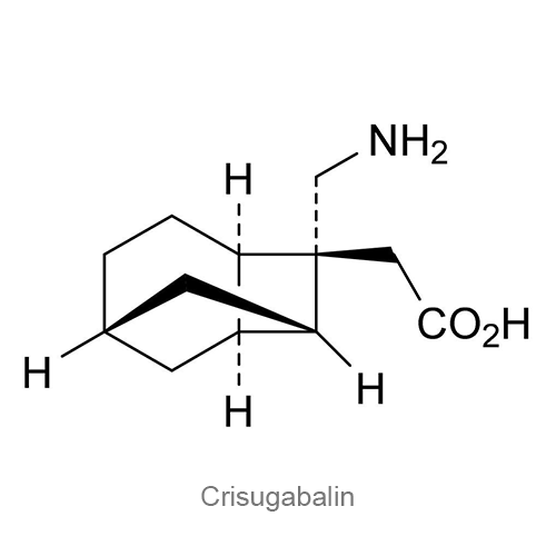 Крисугабалин структурная формула