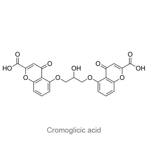 Структурная формула Кромоглициевая кислота
