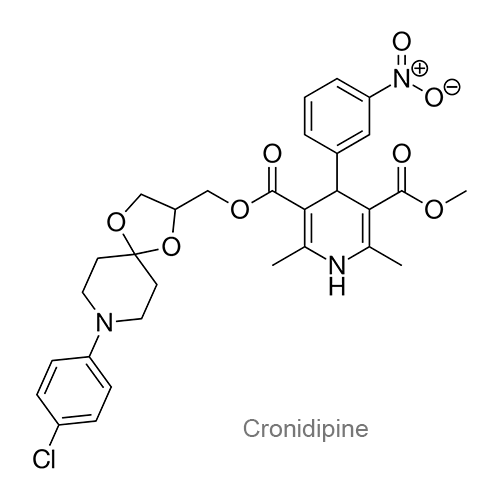 Кронидипин структурная формула