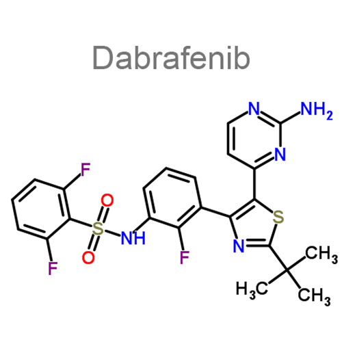 Структурная формула Дабрафениб + Траметиниб