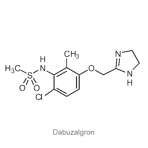 Структурная формула Дабузалгрон