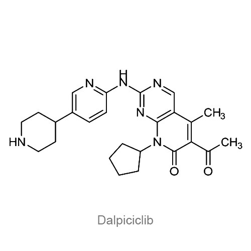 Структурная формула Далпициклиб