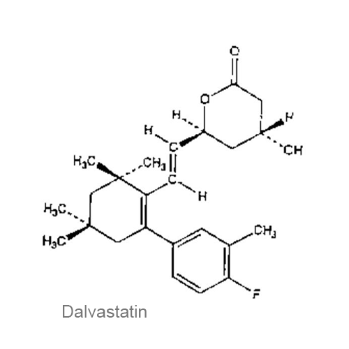 Структурная формула Далвастатин
