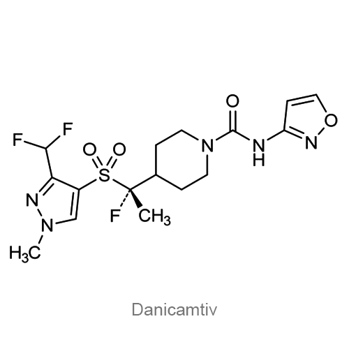 Структурная формула Даникамтив