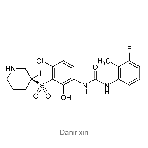 Структурная формула Данириксин