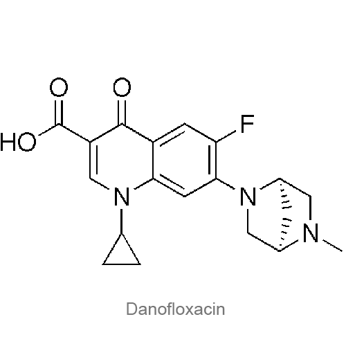 Структурная формула Данофлоксацин