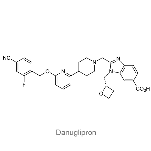 Структурная формула Дануглипрон