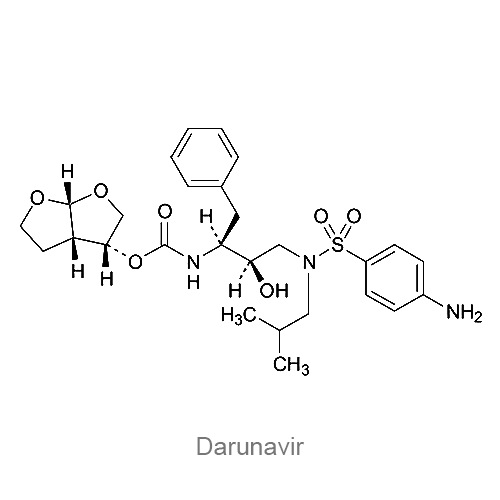 Структурная формула Дарунавир