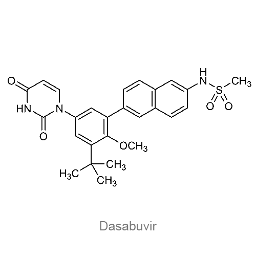 Структурная формула Дасабувир