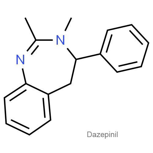 Структурная формула Дазепинил