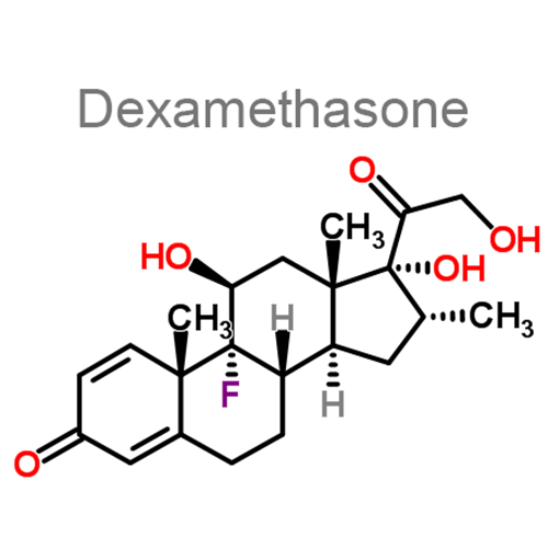 Структурная формула Дексаметазон + Лидокаин