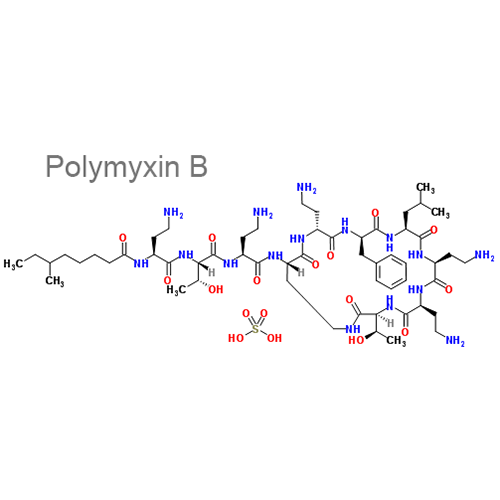 Структурная формула 3 Дексаметазон + Неомицин + Полимиксин B