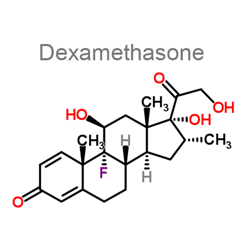 Структурная формула Дексаметазон + Неомицин + Полимиксин B
