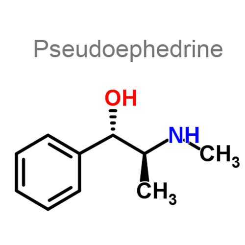 Структурная формула 2 Дексбромфенирамин + Псевдоэфедрин