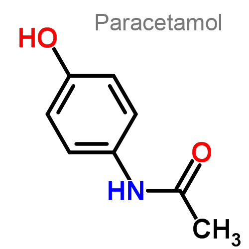 Структурная формула 2 Декстрометорфан + Парацетамол