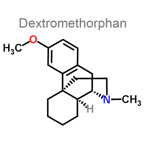 Декстрометорфан + Парацетамол + Аскорбиновая кислота структурная формула