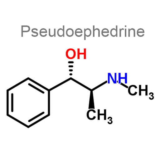 Декстрометорфан + Парацетамол + Псевдоэфедрин структурная формула 3
