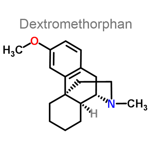 Декстрометорфан + Парацетамол структурная формула