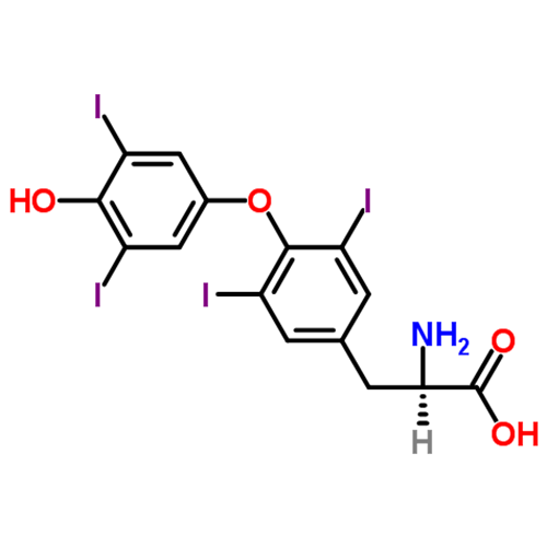 Декстротироксин структурная формула