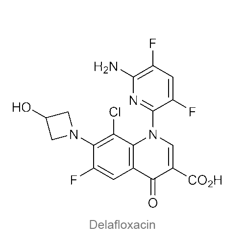 Делафлоксацин структурная формула