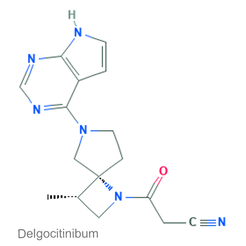 Делгоцитиниб структурная формула