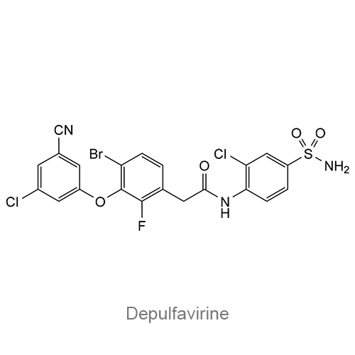 Структурная формула Депулфавирин