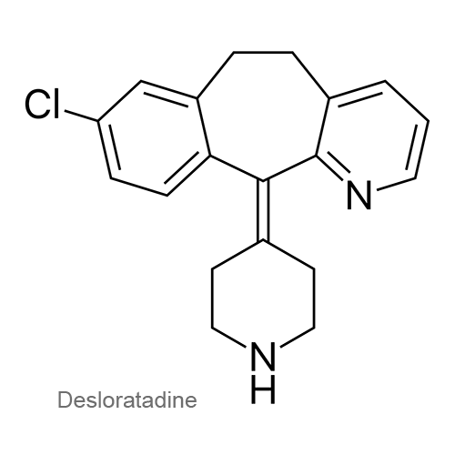 Структурная формула Дезлоратадин