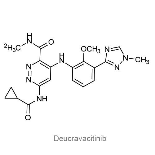 Структурная формула Деукравацитиниб