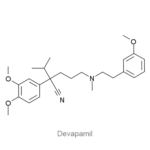 Структурная формула Девапамил