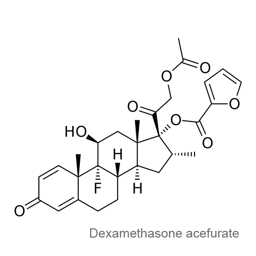 Структурная формула Дексаметазона ацефурат