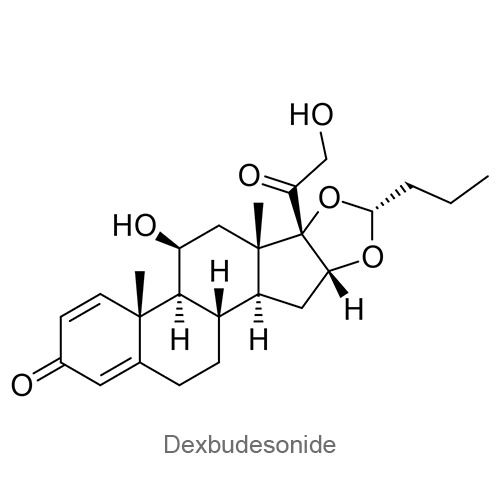 Структурная формула Дексбудесонид